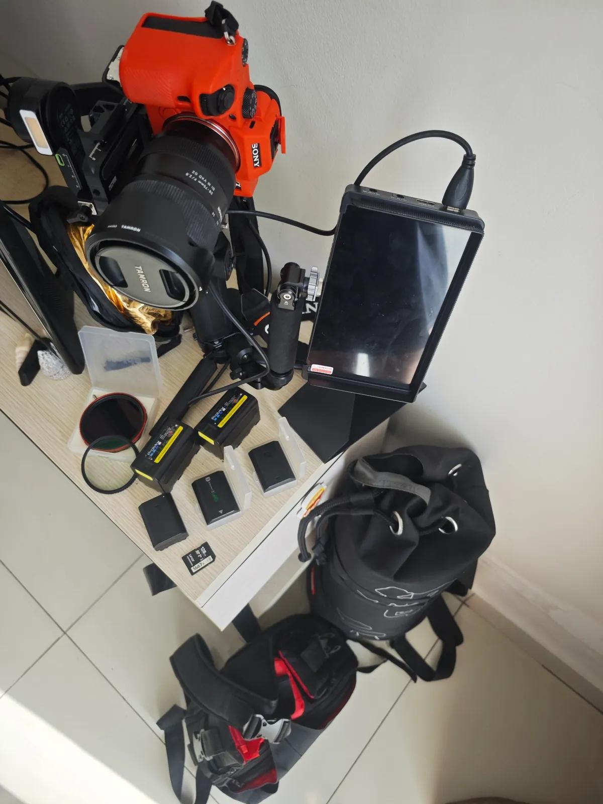 Фотоаппарат Sony A7 III с объективом Tamron и аксессуарами