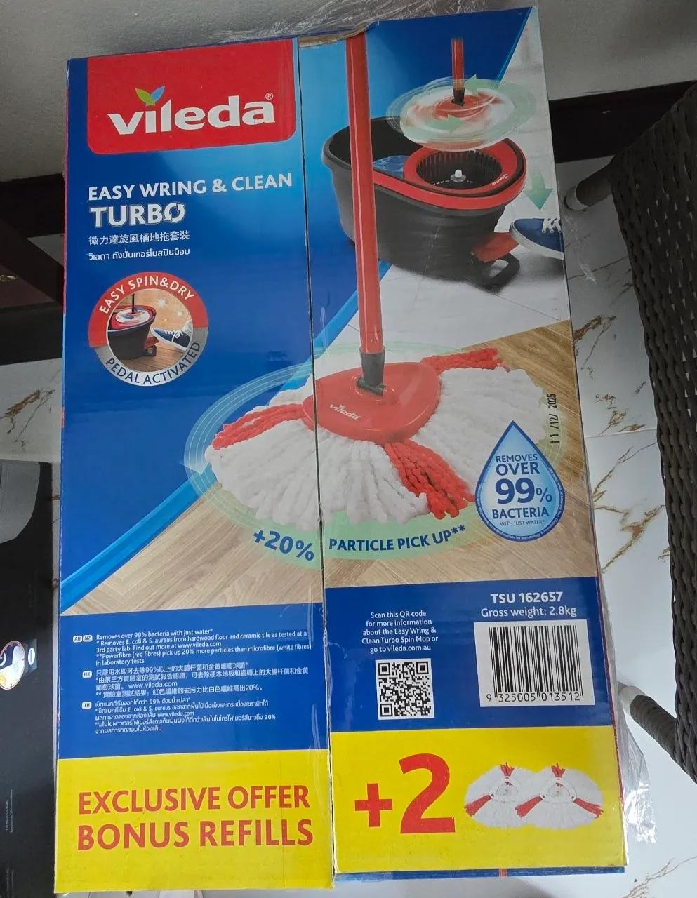 Швабра с ведром Vileda Turbo и насадками