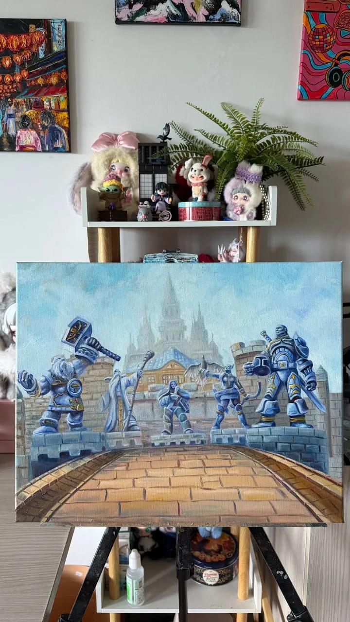Картина маслом «Штормград» 50×40 см