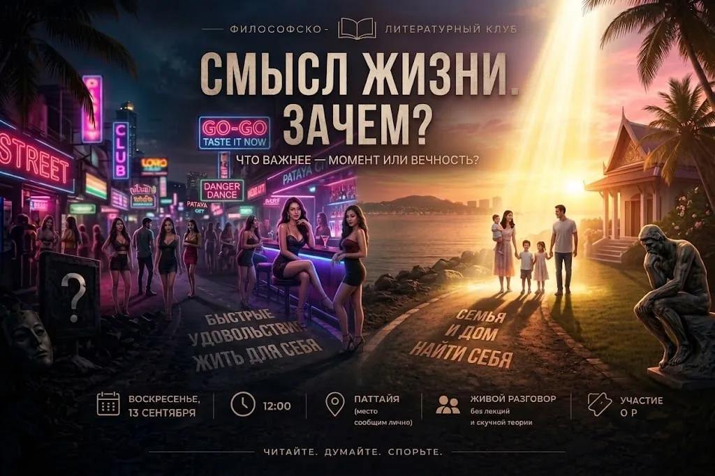 Встреча философско-литературного клуба о смысле жизни