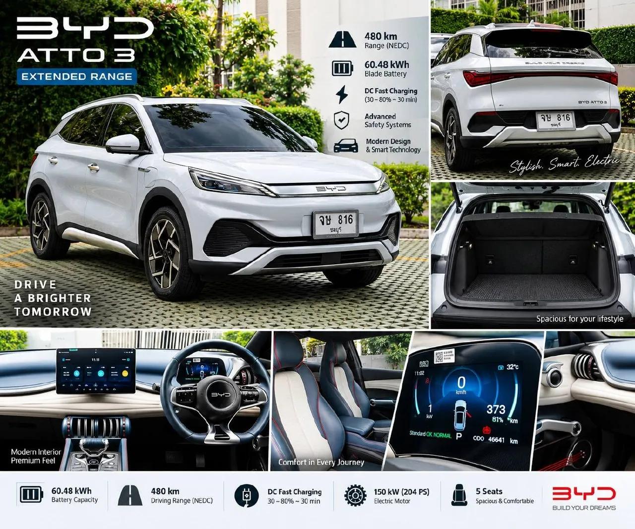 Электромобиль BYD Atto 3 2023 года