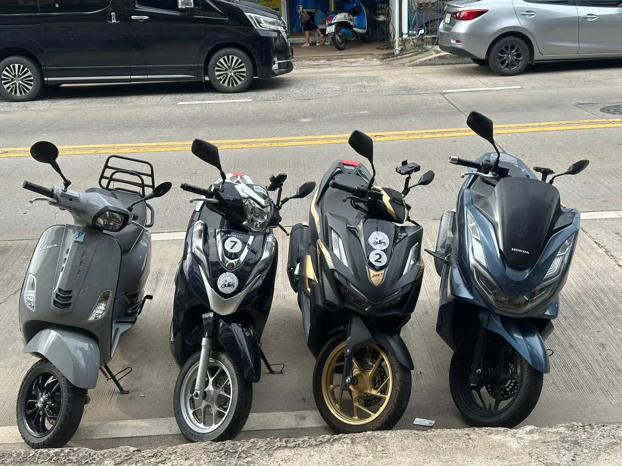 Аренда мотобайков Honda и Vespa в Паттайе