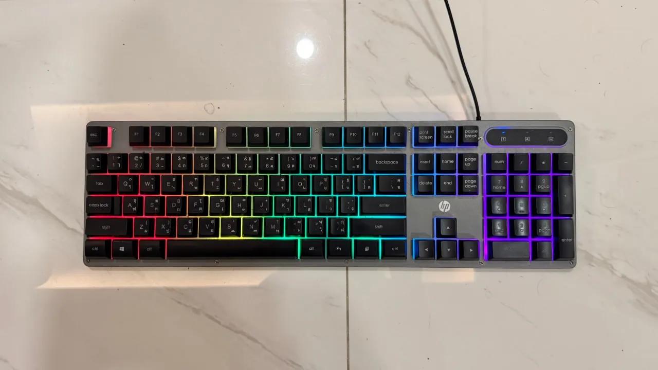 Игровая клавиатура HP K100 Lite с RGB