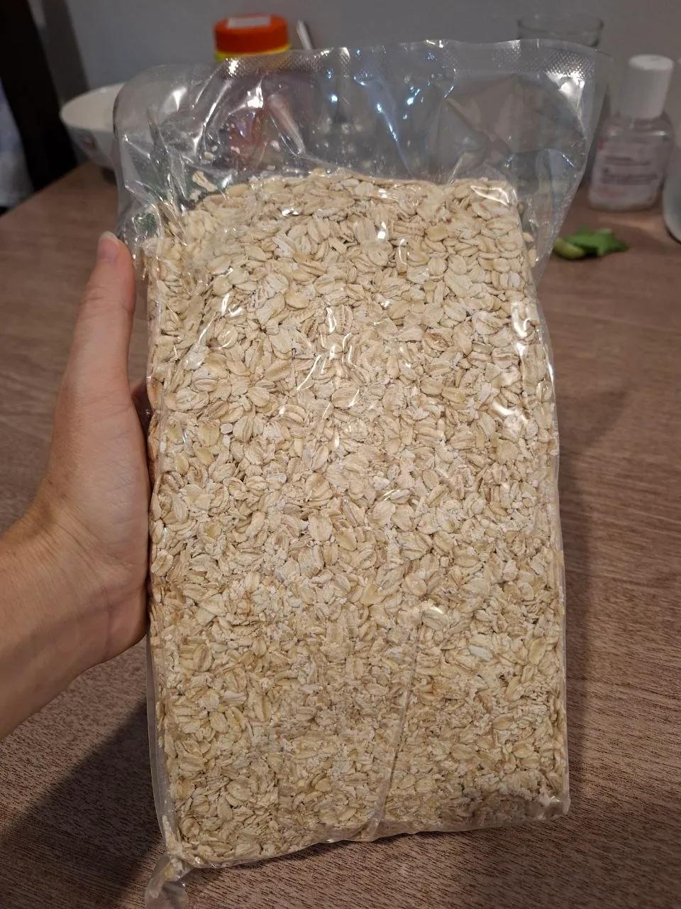 Овсяные хлопья в вакуумной упаковке, 1 кг