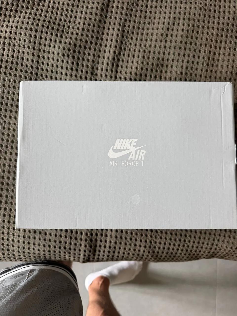 Кроссовки Nike Air Force 1 бело-чёрные