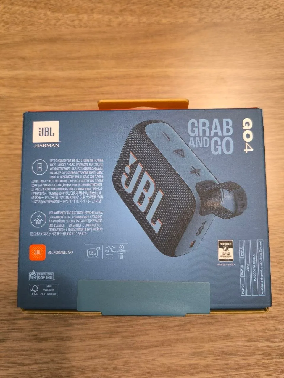 Bluetooth-колонка JBL GO 4, синяя 5