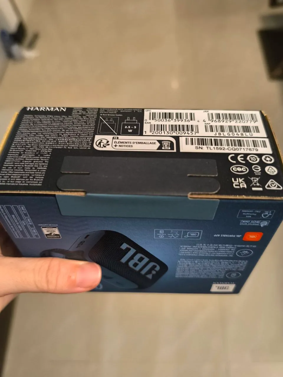 Bluetooth-колонка JBL GO 4, синяя 4