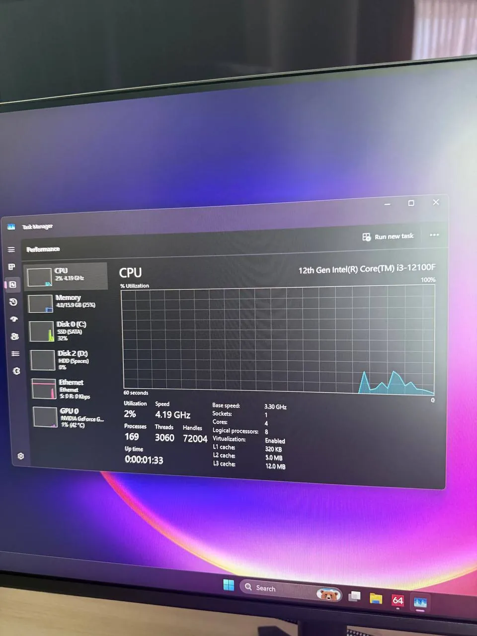 Игровой компьютер с монитором Acer 3