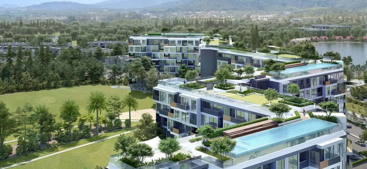 Апартаменты с видом на гольф в Skypark Laguna 2