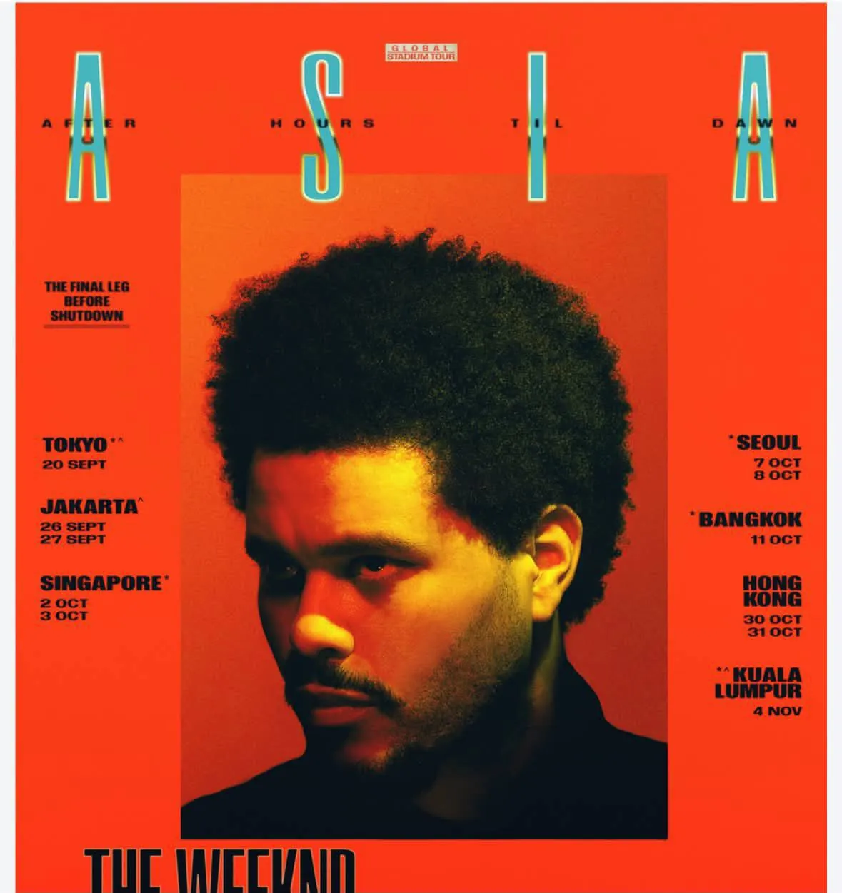 Билет на концерт The Weeknd в Бангкоке 1