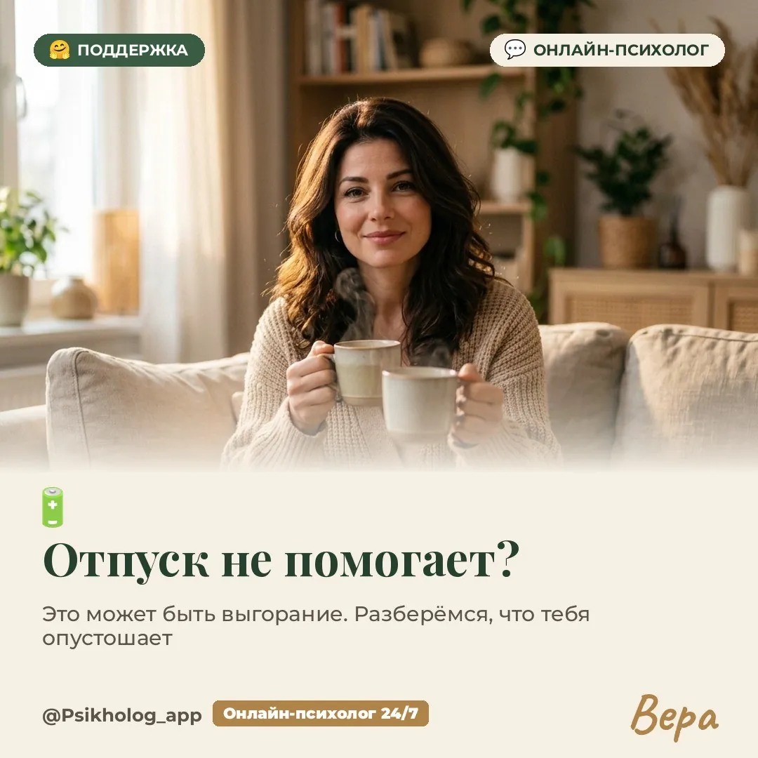Онлайн-консультации психолога при выгорании 1