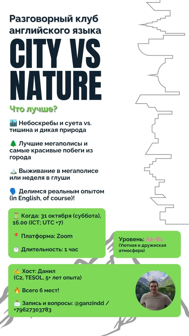 Разговорный клуб английского языка онлайн 1