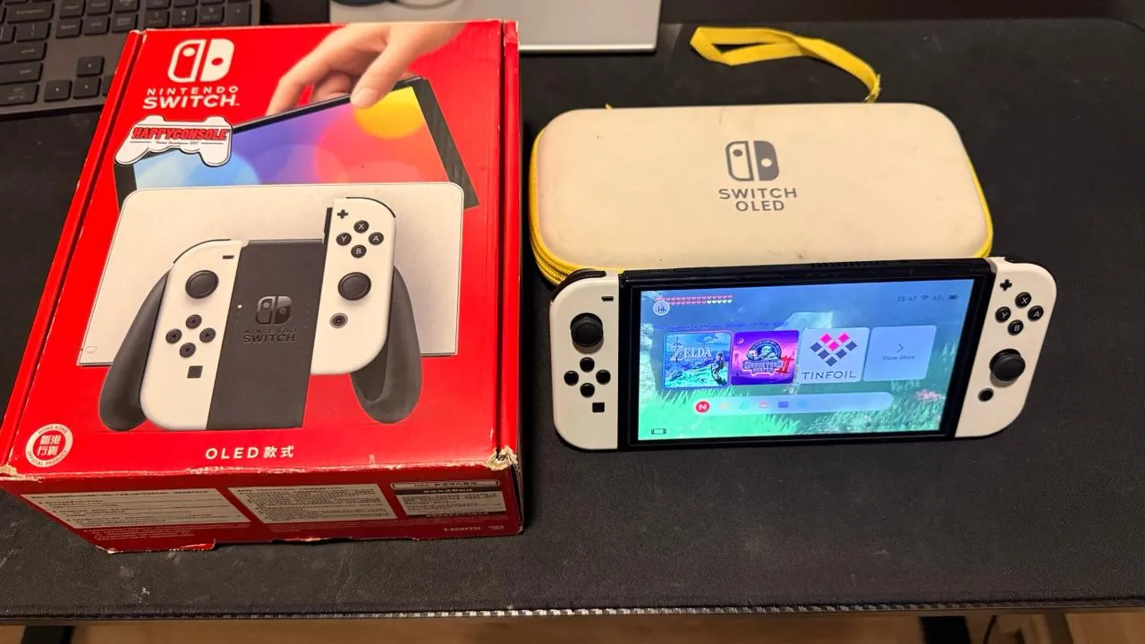 Nintendo Switch OLED White 128GB с чипом Picofly 1