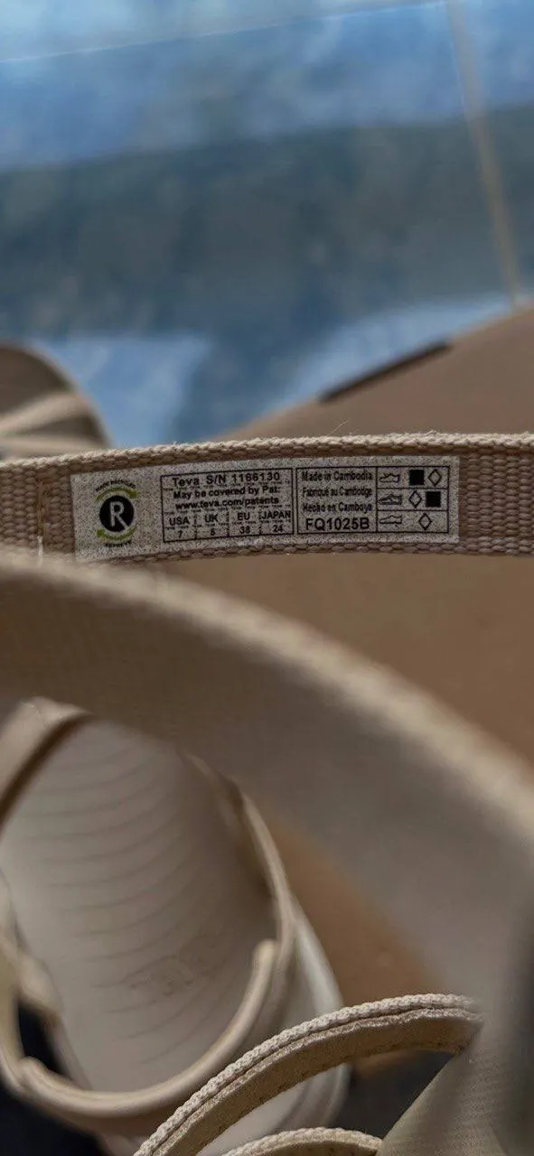 Женские кожаные сандалии Teva, новые 5