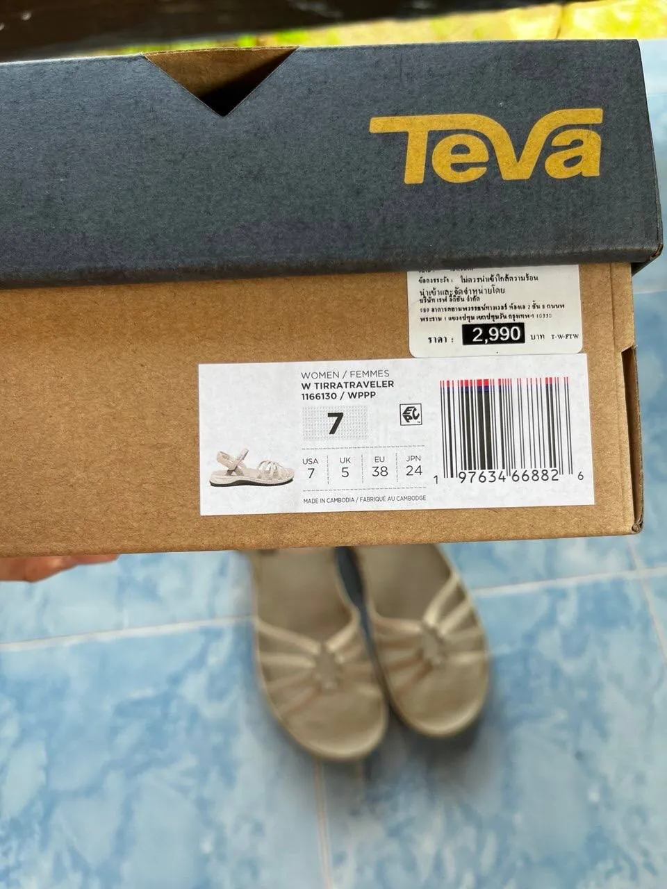 Женские кожаные сандалии Teva, новые 6