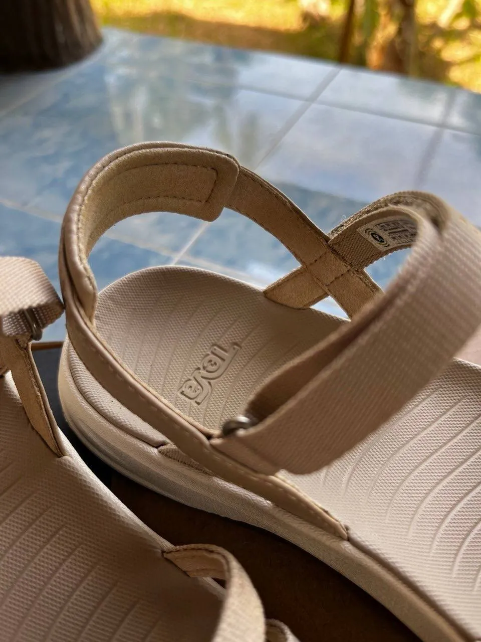 Женские кожаные сандалии Teva, новые 4