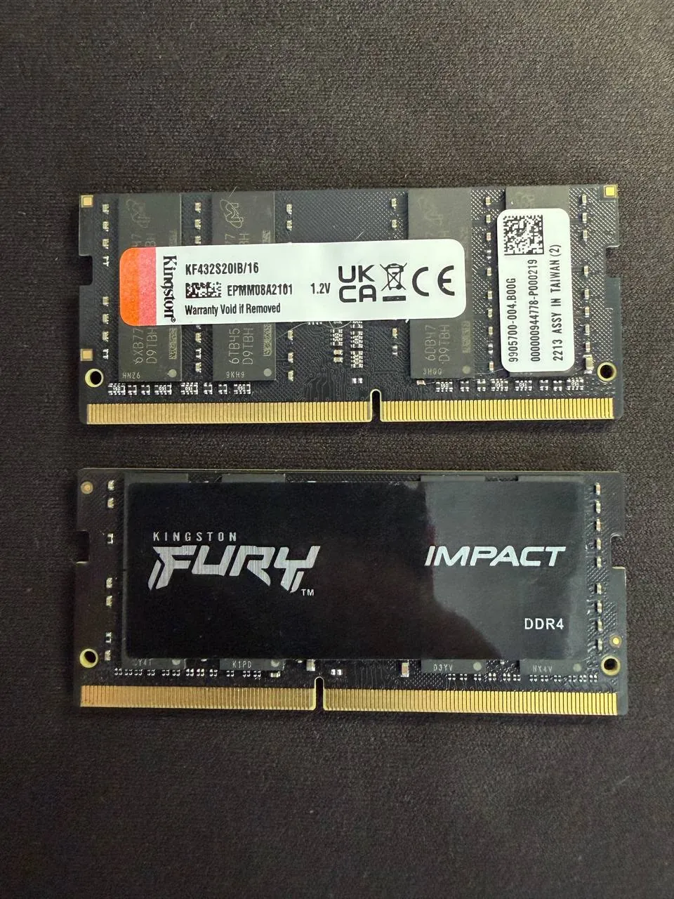 Оперативная память Kingston Fury Impact 16GB DDR4 1
